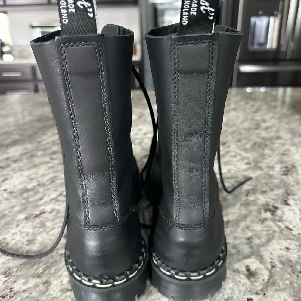 Gripfast Black Greasy 10 Eye Steel Toe Capped Derby Boot
